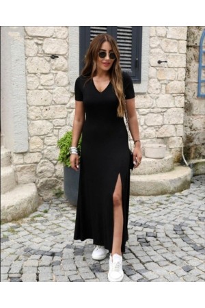 K61437-SIYAH BLACK DRESS