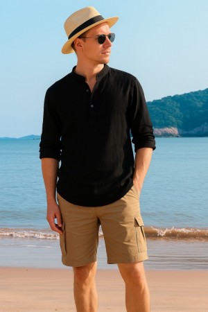 K61456-SIYAH BLACK SHIRT