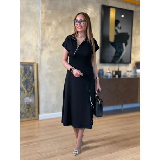 K61461-SIYAH BLACK DRESS