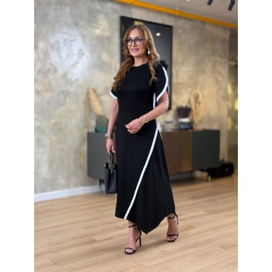 K61498-SIYAH BLACK DRESS