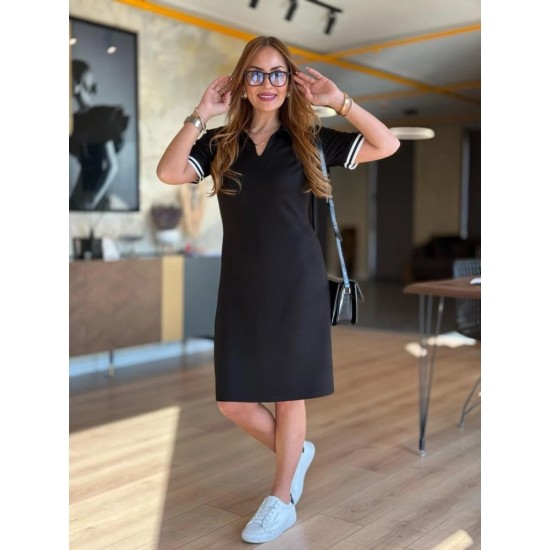 K61503-SIYAH BLACK DRESS