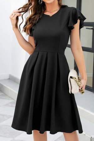 K61512-SIYAH BLACK DRESS