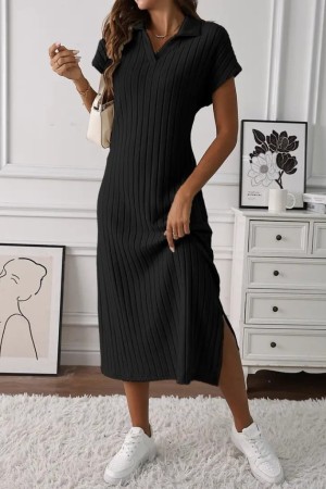 K61515-SIYAH BLACK DRESS