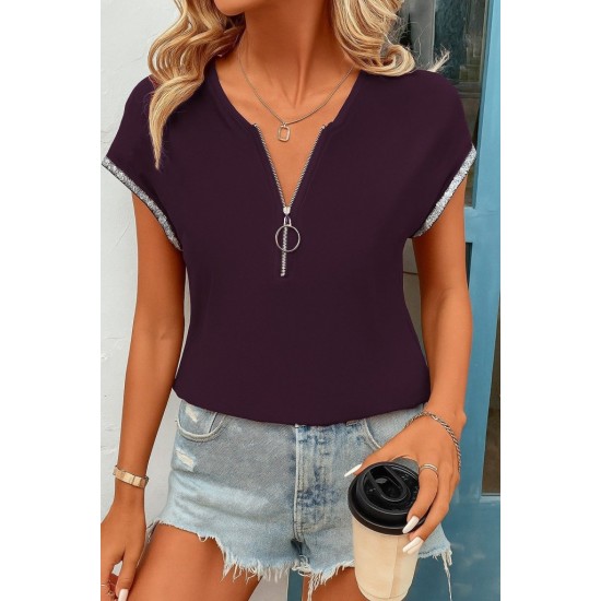 K61542-BORDO Burgundy BLOUSE