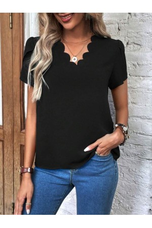 K61547-SIYAH SİYAH BLUZ