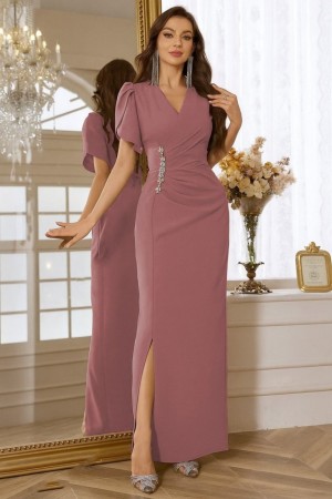 K61548-PEMBE PINK DRESS