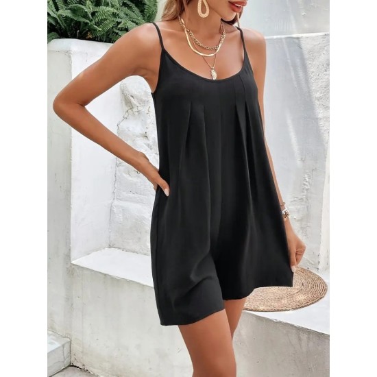 K61562-SIYAH BLACK OVERALLS