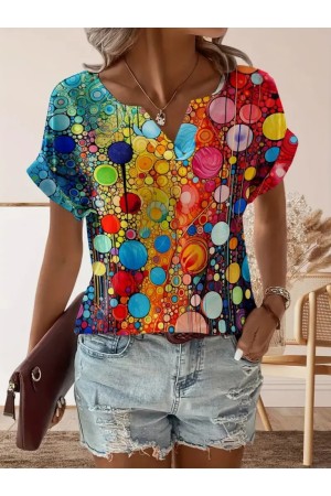 K61568-DESENLI DESENLİ BLUZ