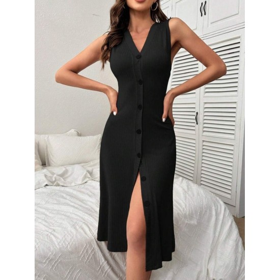 K61573-SIYAH BLACK DRESS