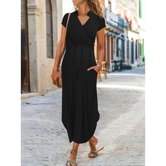 K61583-SIYAH BLACK DRESS
