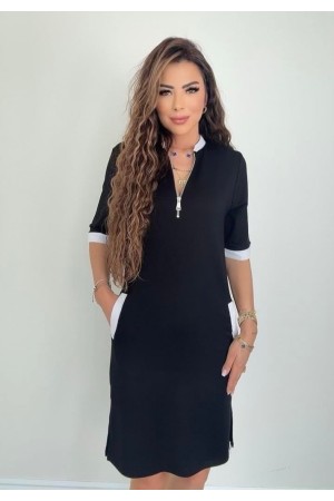 K61602-SIYAH BLACK DRESS