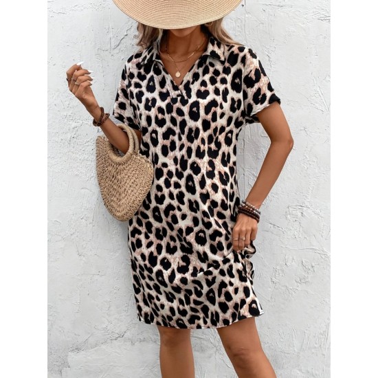 K61616-LEOPAR LEOPARD DRESS