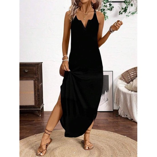K61617-SIYAH BLACK DRESS