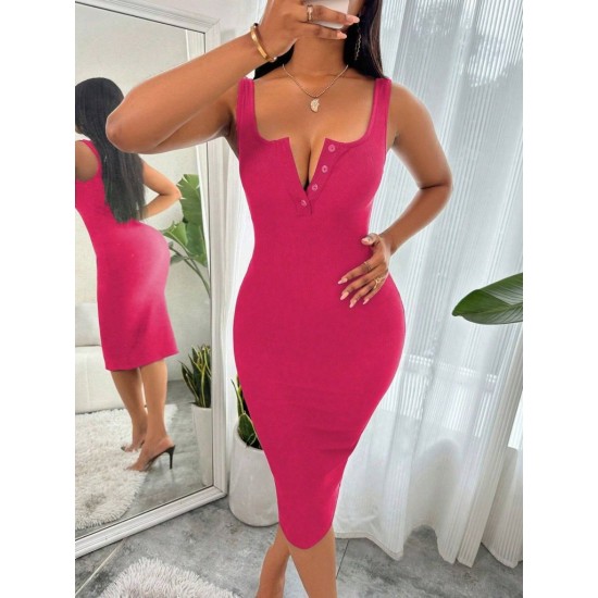 K61620-FUSYA PINK DRESS