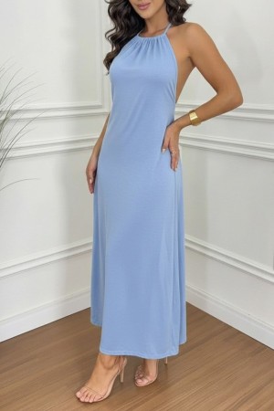 K61626-MAVI BLUE DRESS