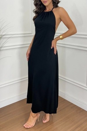 K61626-SIYAH BLACK DRESS