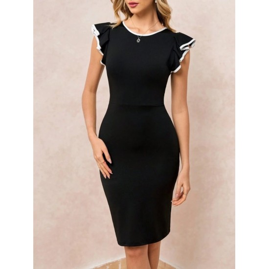 K61629-SIYAH BLACK DRESS