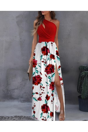 K61633-KIRMIZI KIRMIZI ELBİSE