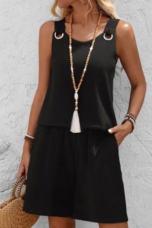 K61644-SIYAH SİYAH BLUZ