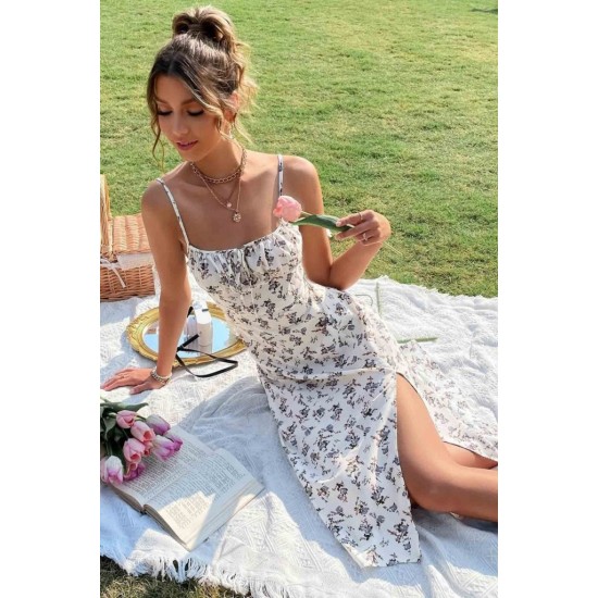 K61652-BEJ BEIGE DRESS