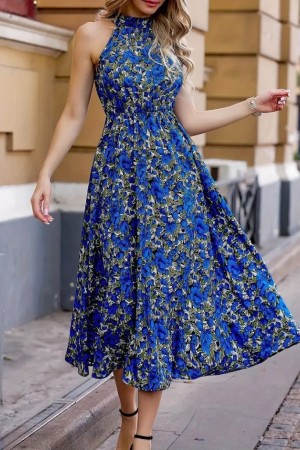 K61654-MAVI BLUE DRESS