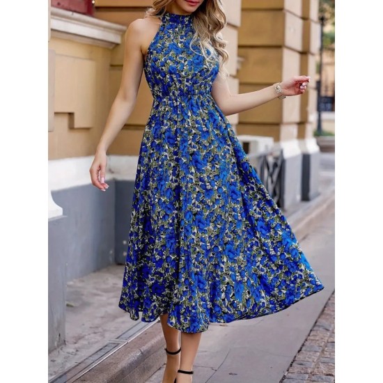 K61654-MAVI BLUE DRESS