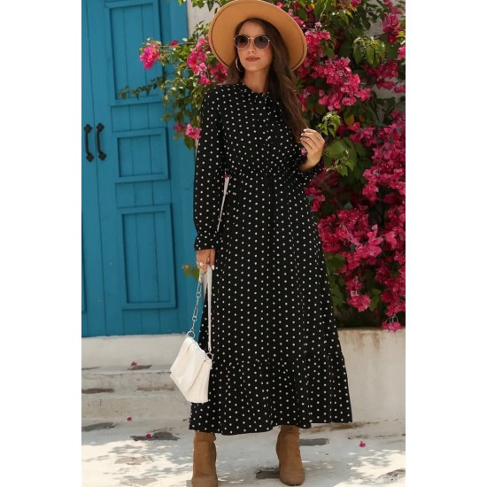 K61657-SIYAH BLACK DRESS