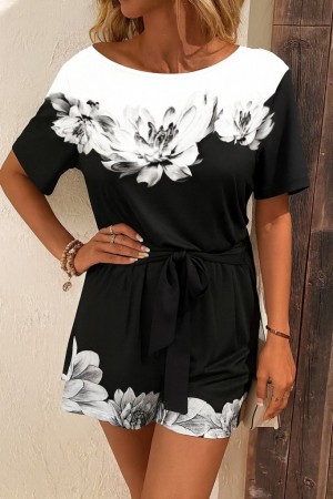 K61696-SIYAH BLACK OVERALLS