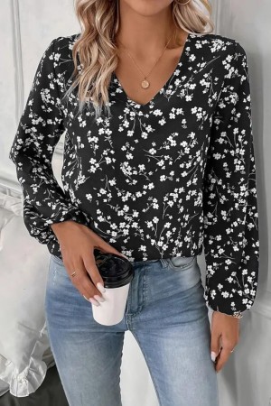 K61724-SIYAH BLACK BLOUSE