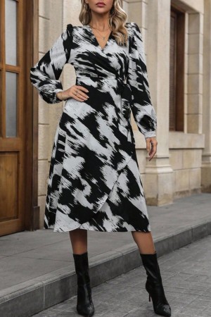 K61736-SIYAH BLACK DRESS