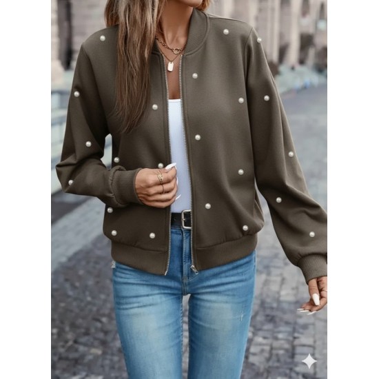 K61767-VIZON BEJ CEKET