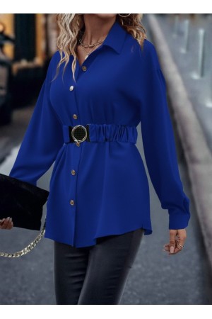 K61787-SAKS SAKS MAVİ BLUZ