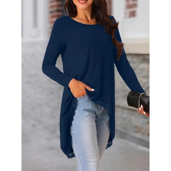 K61800-LACIVERT LACİVERT BLUZ