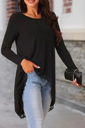 K61800-SIYAH SİYAH BLUZ