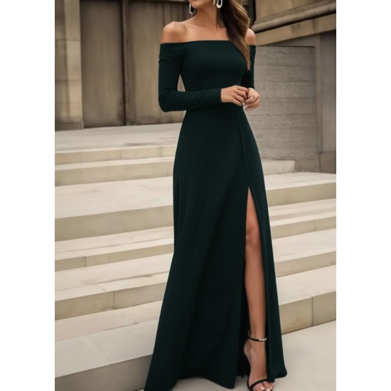 K61822-YESIL GREEN DRESS