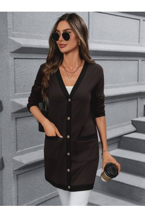 K61823-KAHVE KAHVE CEKET