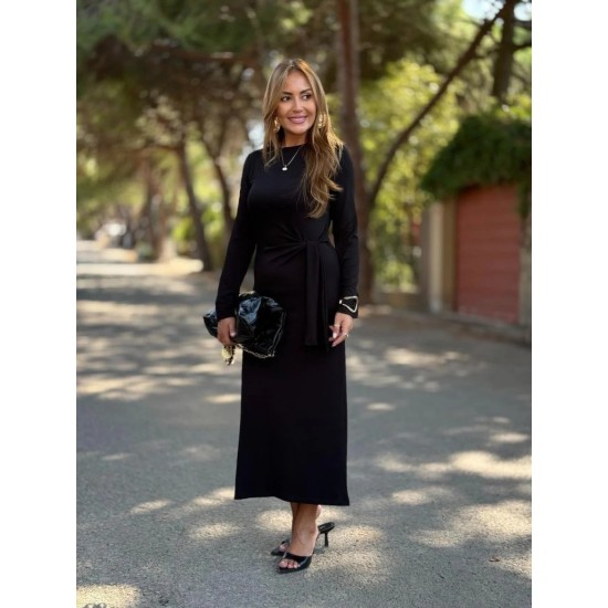 K61899-SIYAH BLACK DRESS