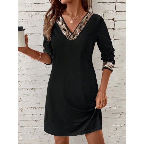 K61903-SIYAH BLACK DRESS