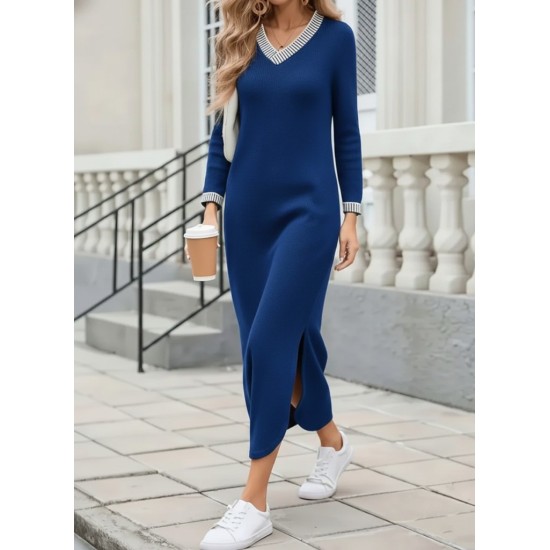 K61916-LACIVERT "NAVY BLUE" DRESS