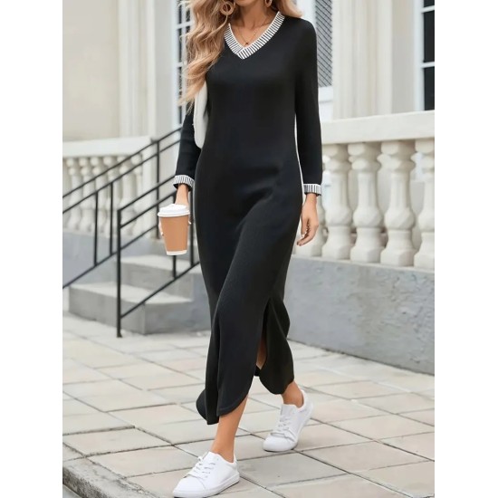 K61916-SIYAH BLACK DRESS