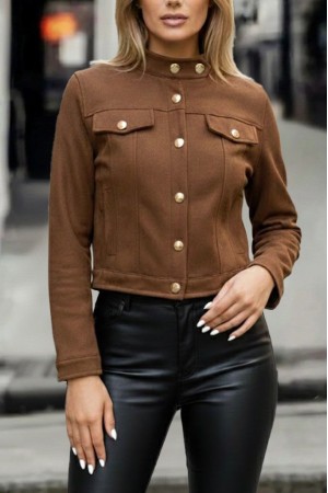 K61928-KAHVE KAHVE CEKET