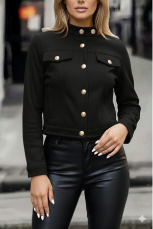 K61928-SIYAH SİYAH CEKET