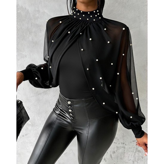 K61930-SIYAH BLACK BLOUSE