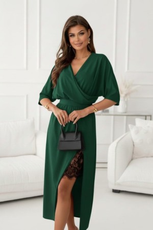 K61932-YESIL GREEN DRESS