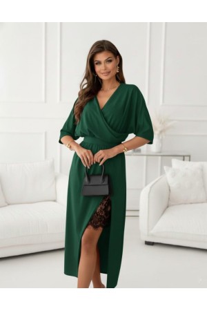 K61932-YESIL YEŞİL ELBİSE