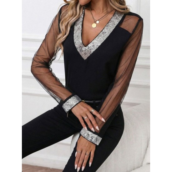 K61961-SIYAH BLACK BLOUSE