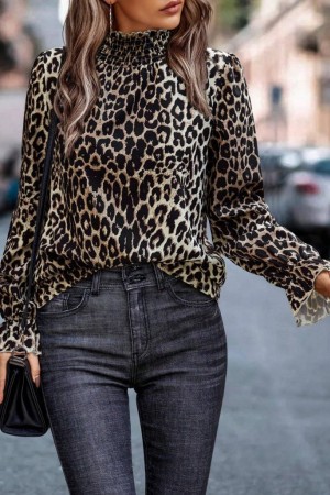 K62021-LEOPAR LEOPAR BLUZ