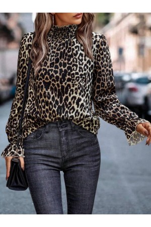 K62021-LEOPAR LEOPAR BLUZ