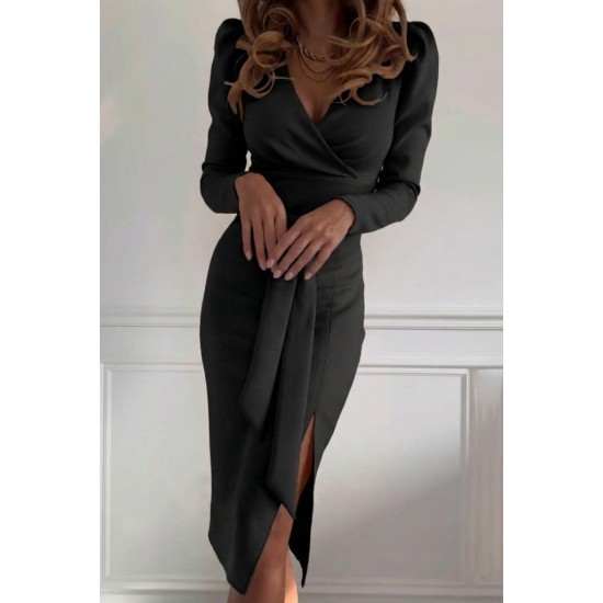 K62042-SIYAH BLACK DRESS