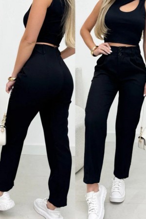 K62046-SIYAH BLACK TROUSERS